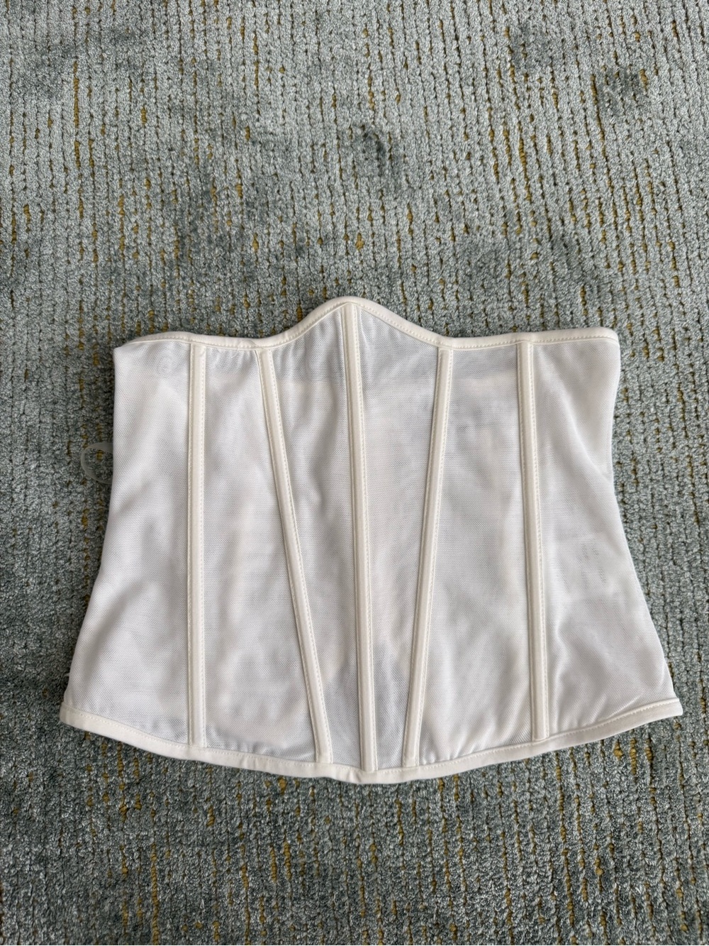 Princess Polly Ivory Mesh Corset